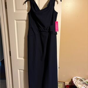 Lauren Ralph Lauren Dark Blue Maxi Dress